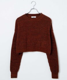 WEGO ミックスカーラーショートニット