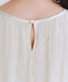 Tiaclasse 【洗える】チュールレースノースリーブトップス