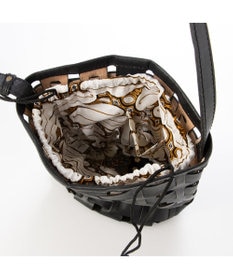 UNBILLION ピークスピーク PEAKS PEAK / 牛革透かし編みメッシュショルダートート