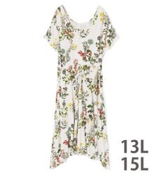 San-ai Resort（三愛水着楽園） ショルダードレス３点セット　13L・15L　【Coral veil（コーラルヴェール）】