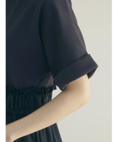 Green Parks armonia.異素材切替ドルマンワンピース