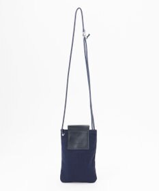 UNBILLION Otias 8号キャンバスシュリンクレザースマホショルダー