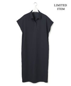 ICB 【先行予約・WEB限定】FluidBackSatin ニット衿シャツワンピース