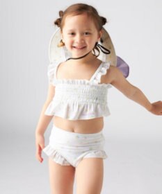 OP／FILA 【marie claire ENFANTS】シャーリングセパレート水着