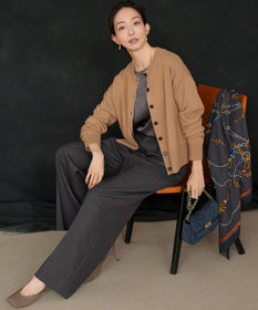 23区 L 【見上愛さん着用/STORY掲載】ピュアカシミヤ クルーネック カーディガン