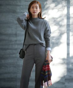 23区 【CLASSY.1月号掲載】ウールミルドストレッチ テーパードパンツ