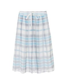 DAKS 50th アニバーサリーチェック シフォン レイヤードスカート
