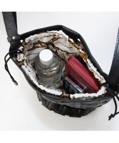 UNBILLION ピークスピーク PEAKS PEAK / 牛革透かし編みメッシュショルダートート