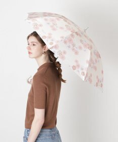 MOONBAT 【 遮光率100％/遮熱/UV】PAUL&JOE ACCESSOIRES(ポール&ジョー) 晴雨兼用日傘 クリザンテーム 総柄 花柄 長傘