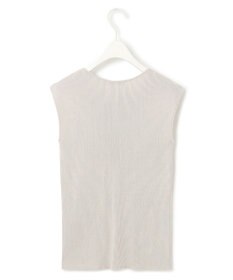 ICB L 【洗える】オーガニックコットンリブ ノースリーブプルオーバー