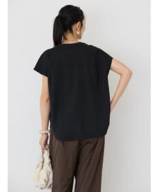 AMERICAN HOLIC 接触冷感フレンチスリーブタックポンチプルオーバー