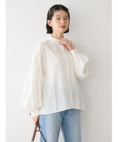 AMERICAN HOLIC ＵＶカット／接触冷感ギャザースリーブブラウス　