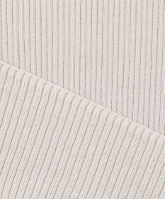 ICB L 【洗える】オーガニックコットンリブ ノースリーブプルオーバー