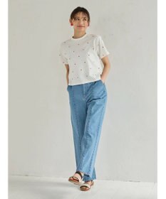 Green Parks ・Ｄｏｕｂｌｅ　Ｆｌａｇｓ　ハート刺繍Ｔシャツ