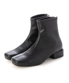 MODE ET JACOMO <carino>【レイン対応】スクエアトゥローヒールブーツ
