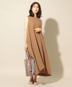 定価 ¥28,600】ウール混タックフレアワンピース グレー サイズ2