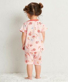 MIKI HOUSE HOT BISCUITS 【80-120cm】 リゾートキャビット 腹巻き付き タック天竺素材 半袖パジャマ