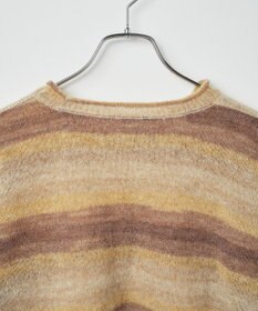 WEGO 段染めボーダーショートニット