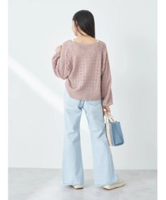 earth music&ecology センタースリットデニムパンツ