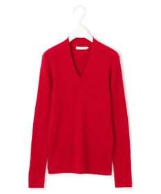 ICB 【新色追加・洗える】エクストラファインメリノ Vネックプルオーバー
