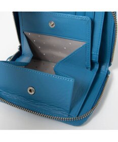 UNBILLION ペルケ perche / ドット型押しラウンドパームフィット財布