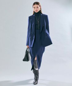 BEIGE， 【洗える・VERY NaVY12月号掲載】LA MONNAIE / バイカラーウールタートルニット