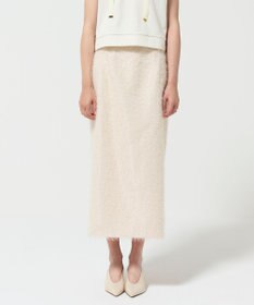 GRACE CONTINENTAL フリンジジャガードタイトスカート