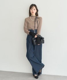 earth music&ecology ハイネックリブニットプルオーバー