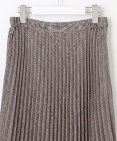 J.PRESS LADIES L 【洗える】テトロンレーヨンビエラ チェック プリーツ スカート