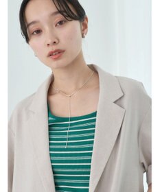 earth music&ecology リネンライク５分袖ジャケット