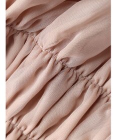 earth music&ecology パフスリーブシャーリングブラウス