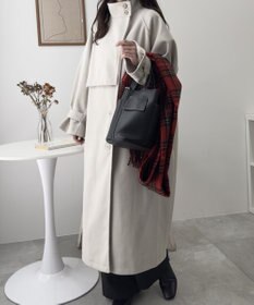 WEGO スタンドカラーロングコート