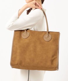 UNBILLION cachecache 丸手根革スクエアトートバッグ