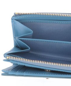 LANVIN en Bleu マゼンダ Lファスナー二つ折り財布