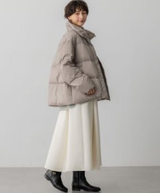 23区 L 【Oggi掲載】シレータフタ ハイネック ショート ダウンコート