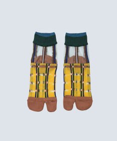 COQ multiple check シアーチェック足袋ソックス