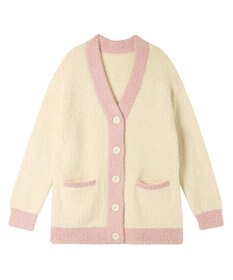 une nana cool カラーブロッキング　カーディガン