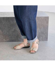 ing <ing>【WEB限定】ウエッジヒールレザーサンダル