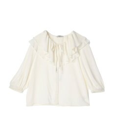 earth music&ecology メローラッフルブラウス