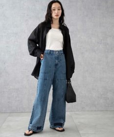 WEGO デニムベイカーステッチパンツ