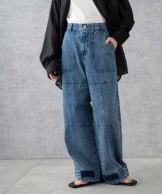 WEGO デニムベイカーステッチパンツ