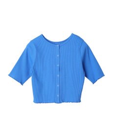 earth music&ecology ドットボタン５分袖リブプルオーバー