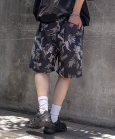 WEGO 【ウエストゴム】パターンナイロンイージーショーツ