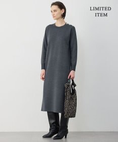 ICB 【WEB限定】 ウールブレンドダブルフェイス ニットワンピース