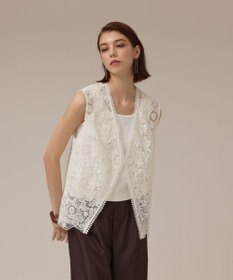 GRACE CONTINENTAL レース刺繍ベスト