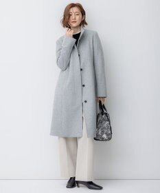 23区 S ウールカシミヤビーバー スタンドカラー コート