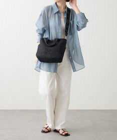 russet ナイロンラフィア2WAYトートバッグ(CE-1711)