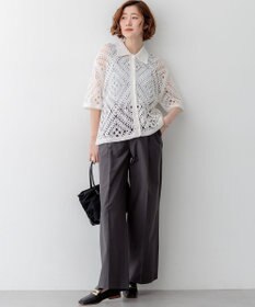 23区 S 【先行予約】MANTECOブライトワッシャー ワイドパンツ