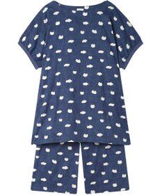 tsumori chisato SLEEP ツモリチサト パジャマ 綿100%(本体) 楊柳素材 4分袖 6分丈 レディース UDT119 /ワコール