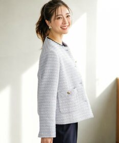 ノーカラーフリンジツイード ジャケット / ANY SIS | ファッション通販